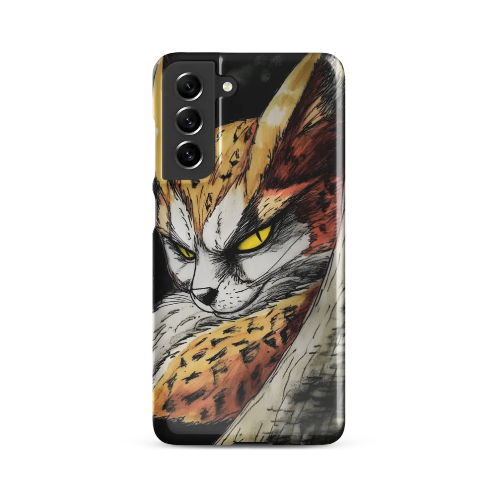 Fierce Gaze of the Wild Cat