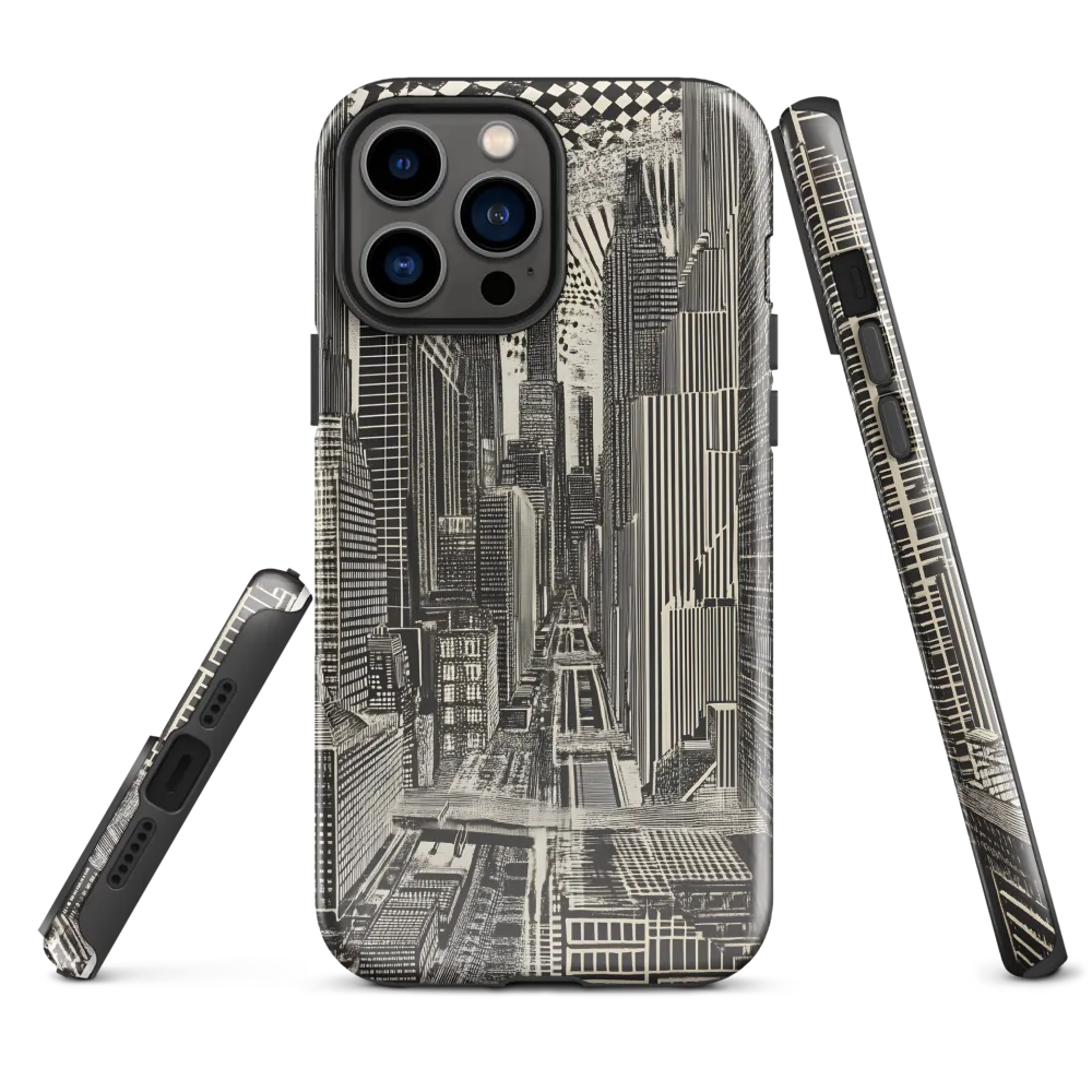Urban Dreams: A Surreal Cityscape | Phone Case |  13 Pro Max | Tough Case | Glossy
