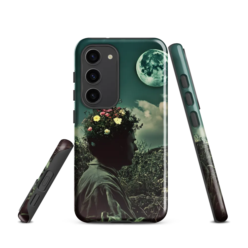 Moonlit Blossom | Phone Case |  S23 | Tough Case | Glossy