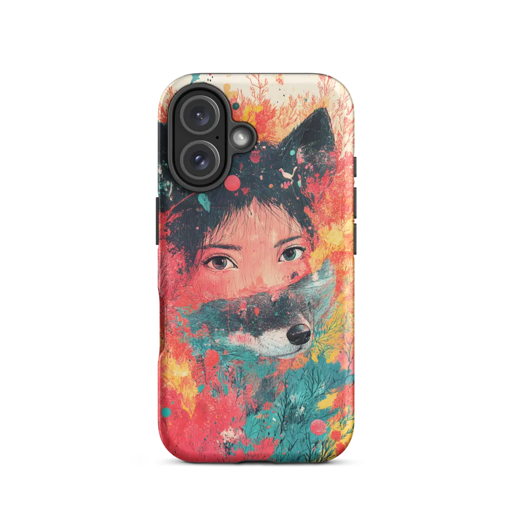 Harmony of Spirit: Girl and Wolf | Phone Case