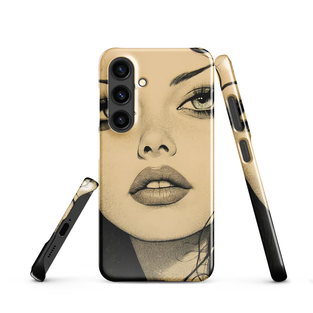 Enigmatic Gaze | Phone Case |  S24 | Snap Case | Glossy