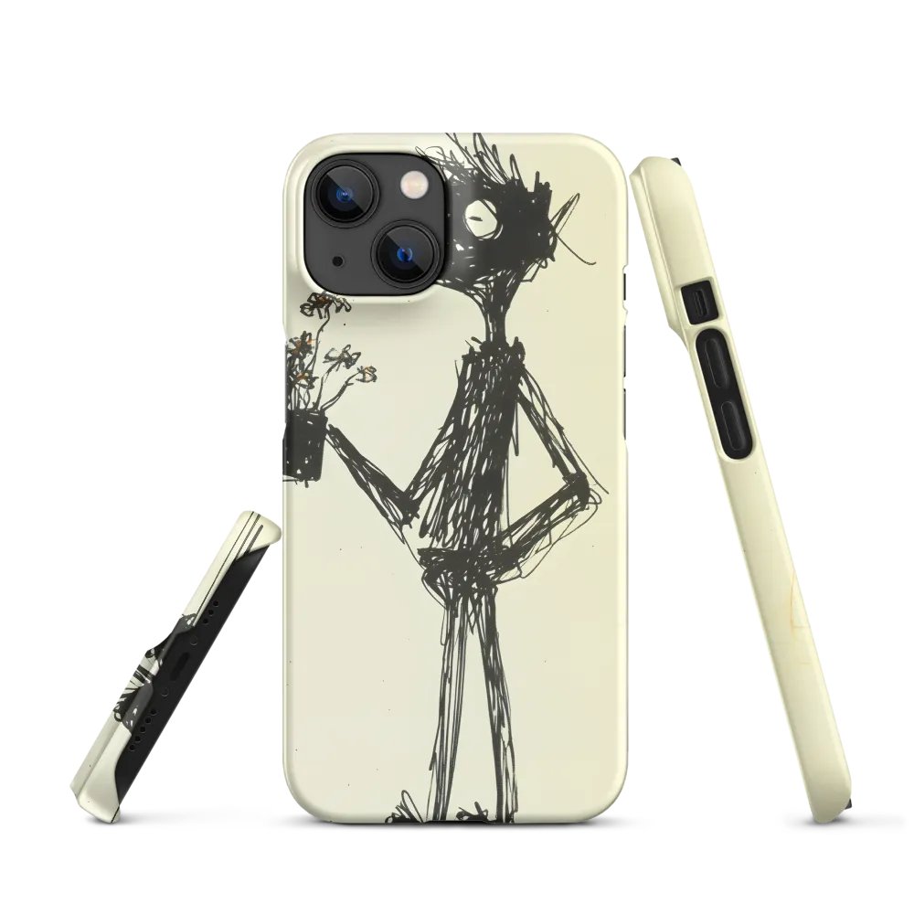 Whimsical Figure with Flowers