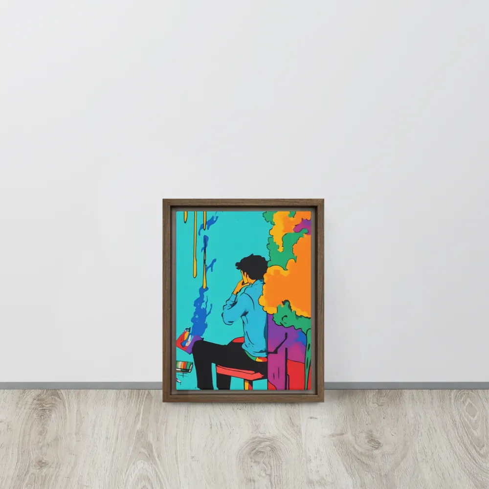 The Artist Within | Canvas with Brown Frame | 9″×12″