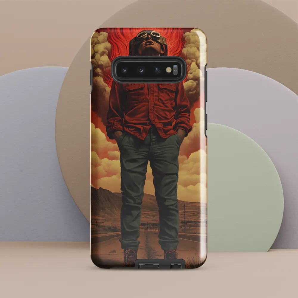 Defiant Spirit in a Surreal Landscape | Phone Case |  S10 Plus | Tough Case | Glossy