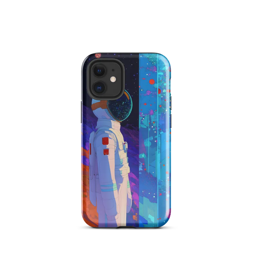 Cosmic Exploration: The Astronaut's Journey | Phone Case |  12 mini | Tough Case | Glossy