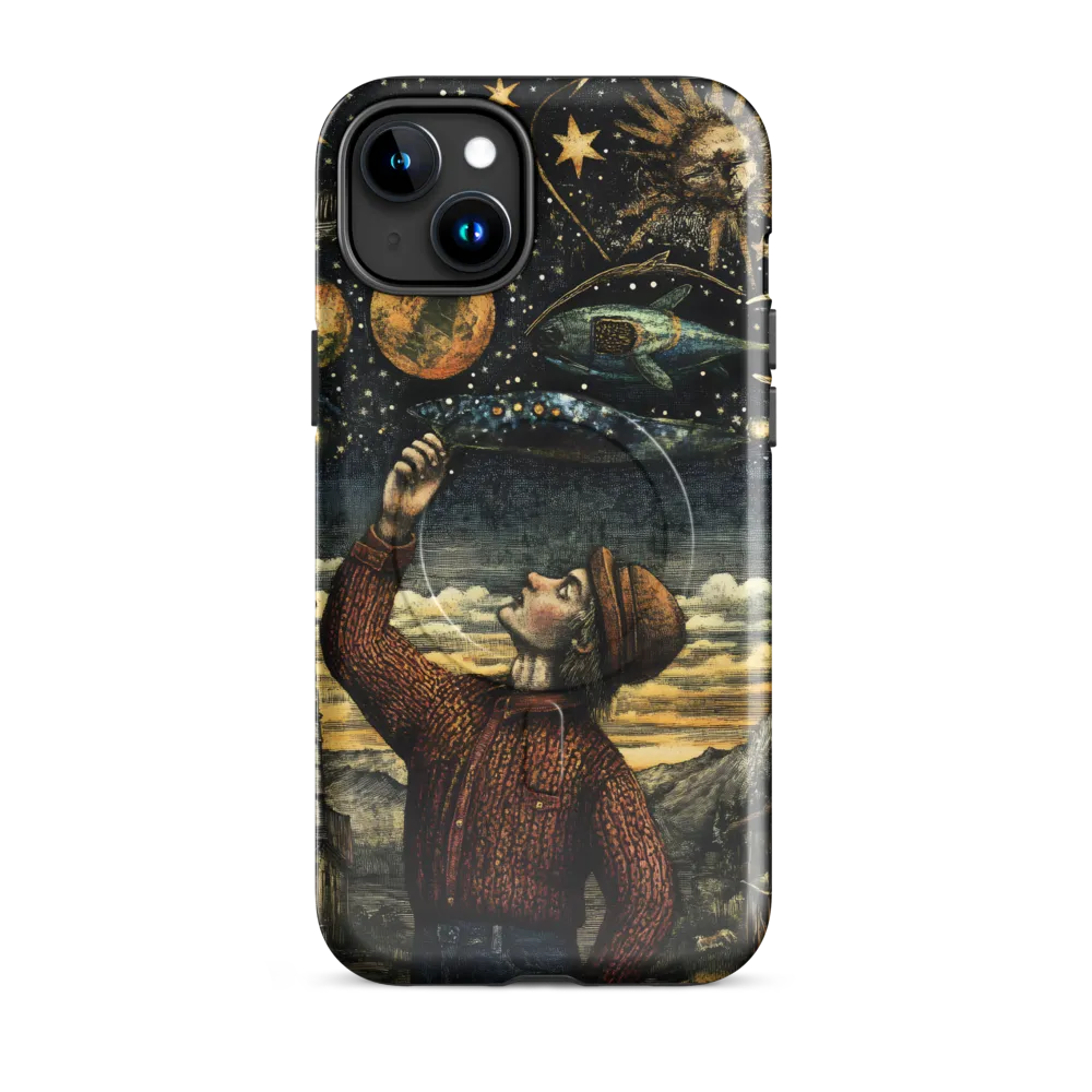 Cosmic Curiosity: A Journey Beyond Earth | Phone Case |  15 Plus | MagSafe® Tough Case | Glossy
