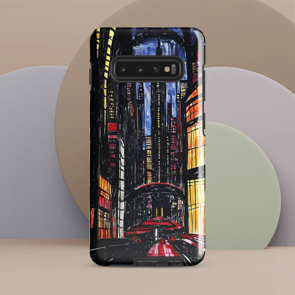 Urban Vibrance at Night | Phone Case |  S10 Plus | Tough Case | Glossy