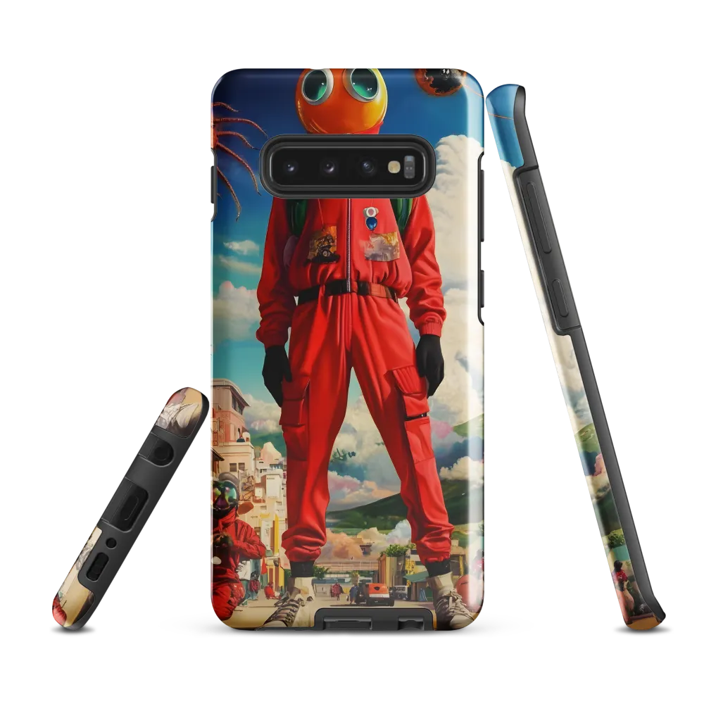 Whimsical Encounter in a Surreal Landscape | Phone Case |  S10 Plus | Tough Case | Glossy