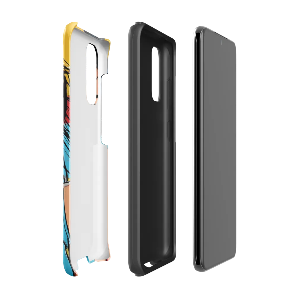 Vibrant Portrait of Modern Youth | Phone Case |  S20 | Tough Case | Glossy