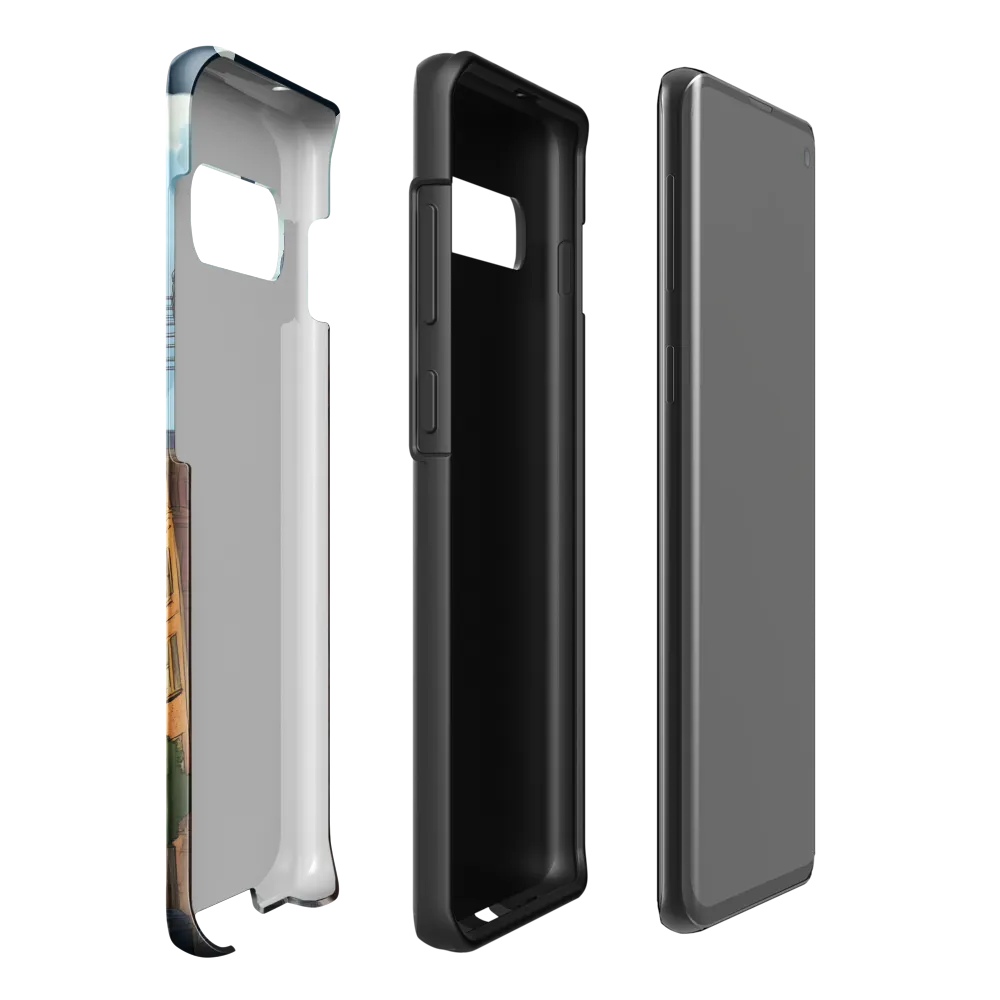 Urban Serenity: A Digital Cityscape | Phone Case |  S10 Plus | Tough Case | Glossy