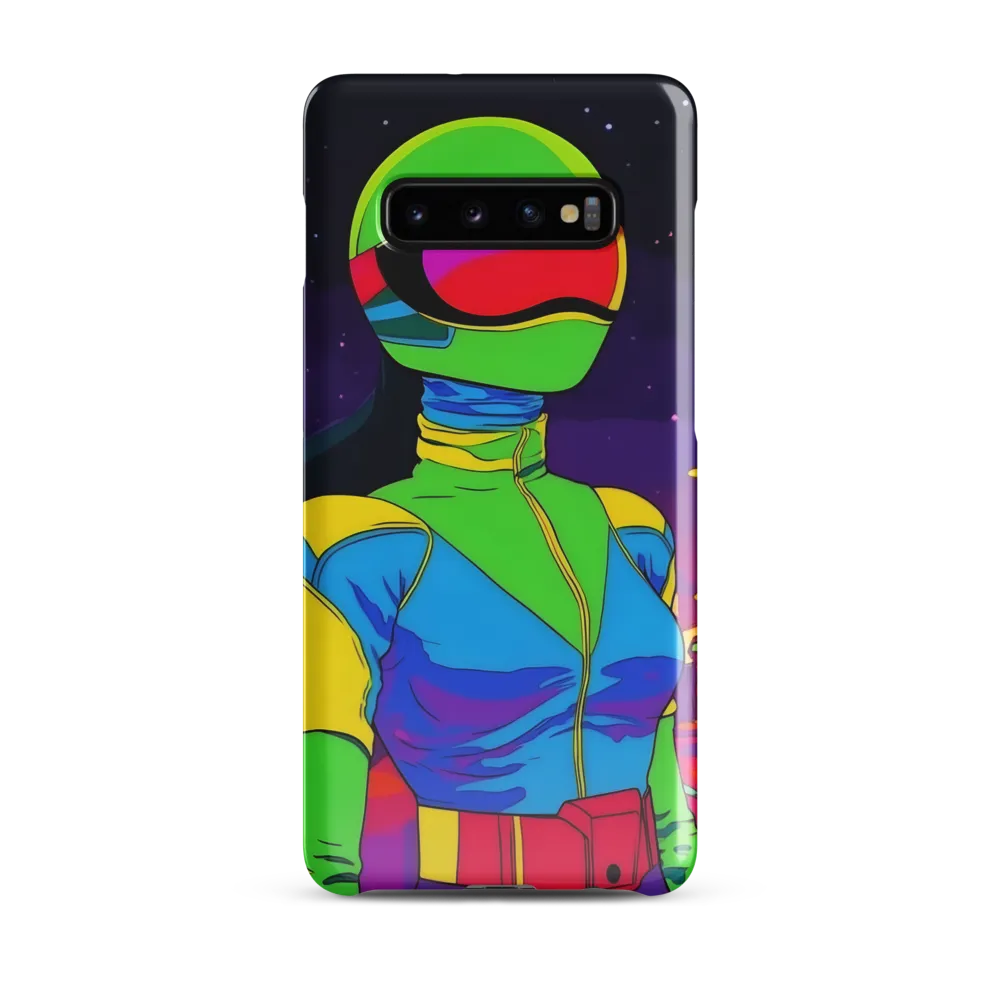 Neon Dreams: A Cyberpunk Odyssey | Phone Case |  S10 Plus | Snap Case | Glossy