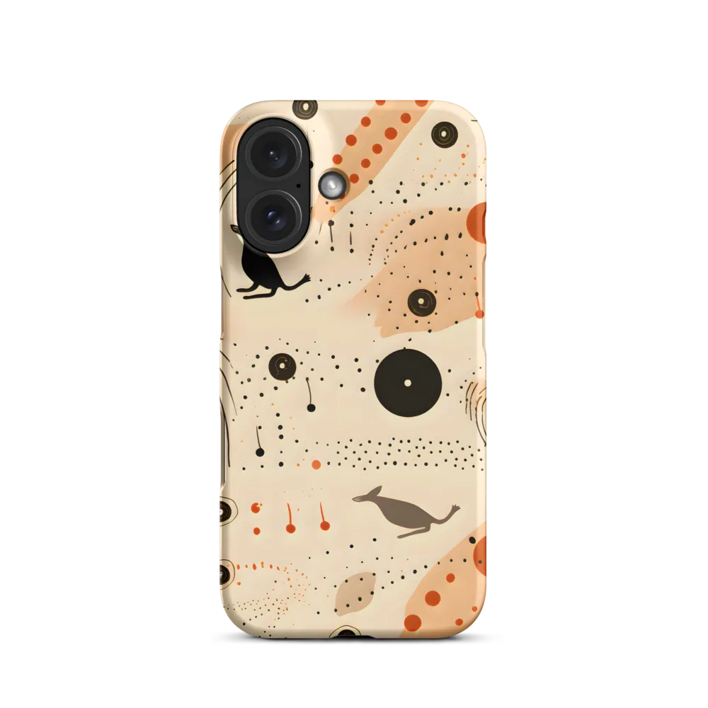 Playful Patterns in Earth Tones | Phone Case |  16 | Snap Case | Matte