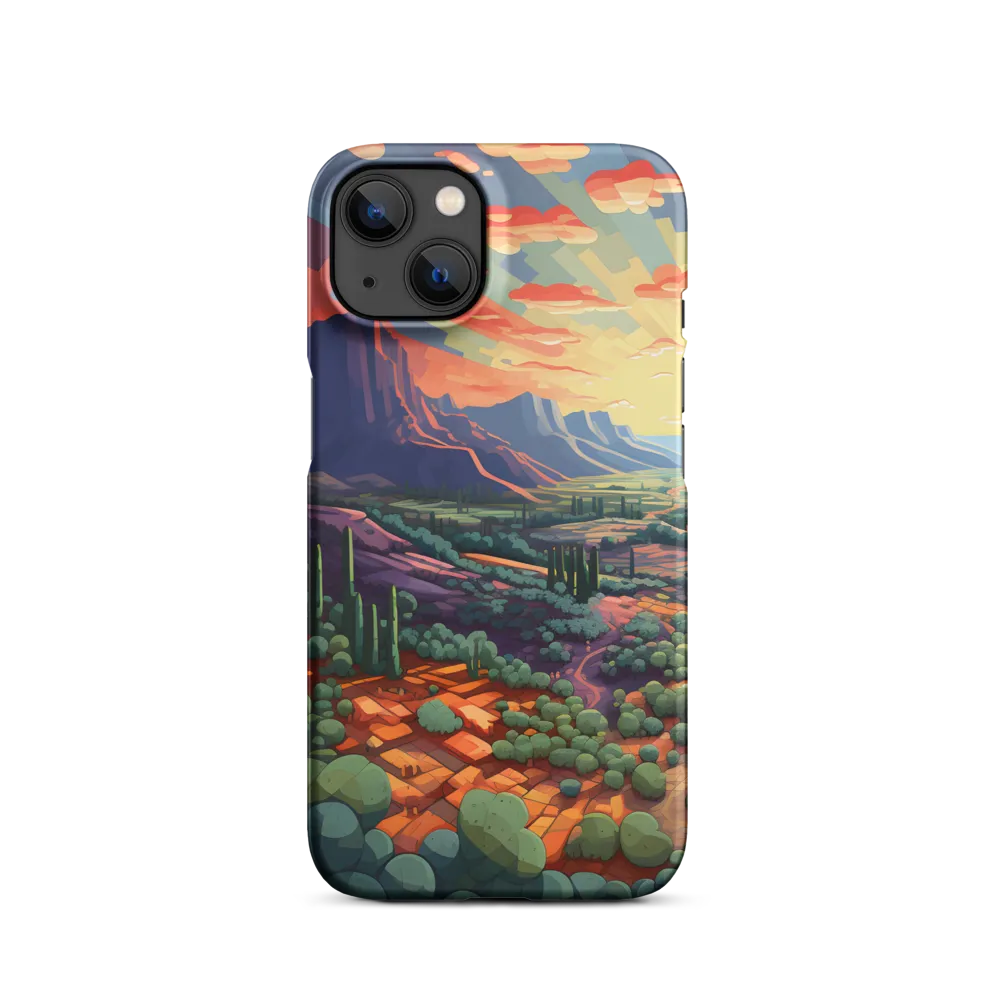 Desert Serenity at Dusk | Phone Case |  13 | Snap Case | Matte