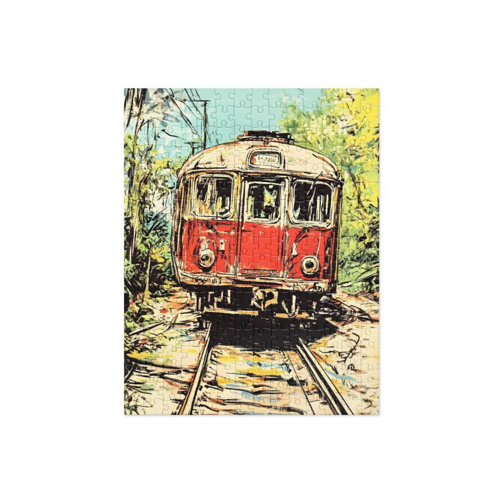 Echoes of Transit: A Train's Journey | Jigsaw Puzzle | 252 pieces