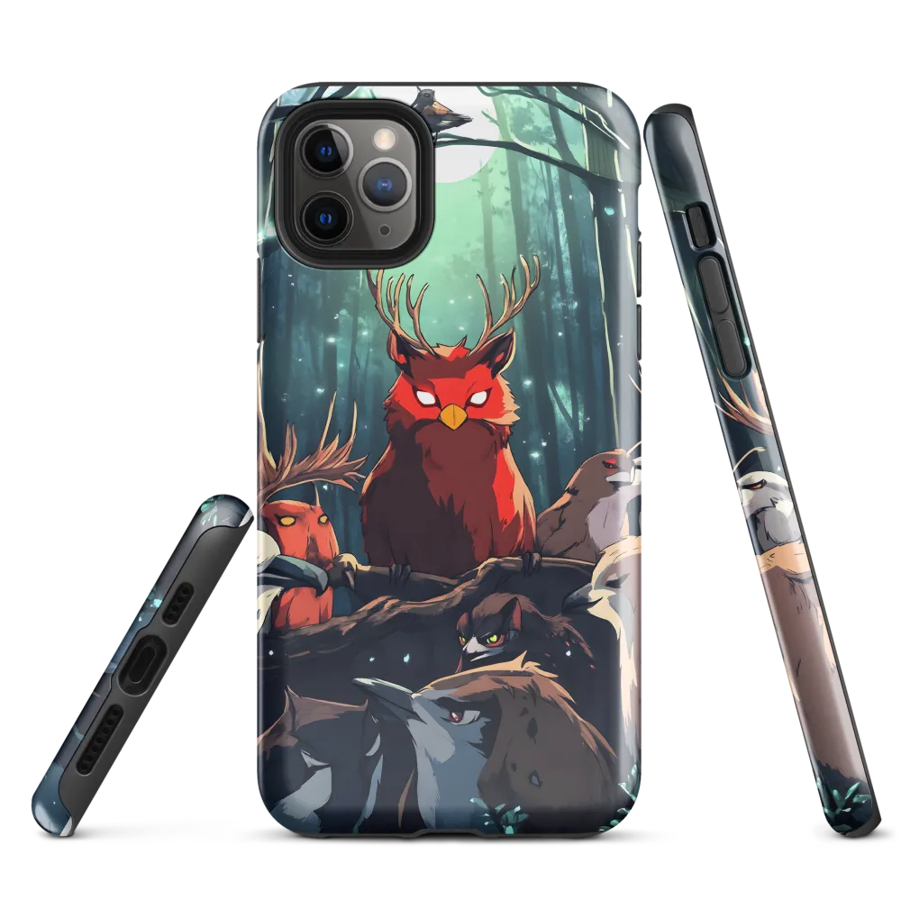 Gathering in the Moonlit Forest | Phone Case |  11 Pro Max | Tough Case | Glossy