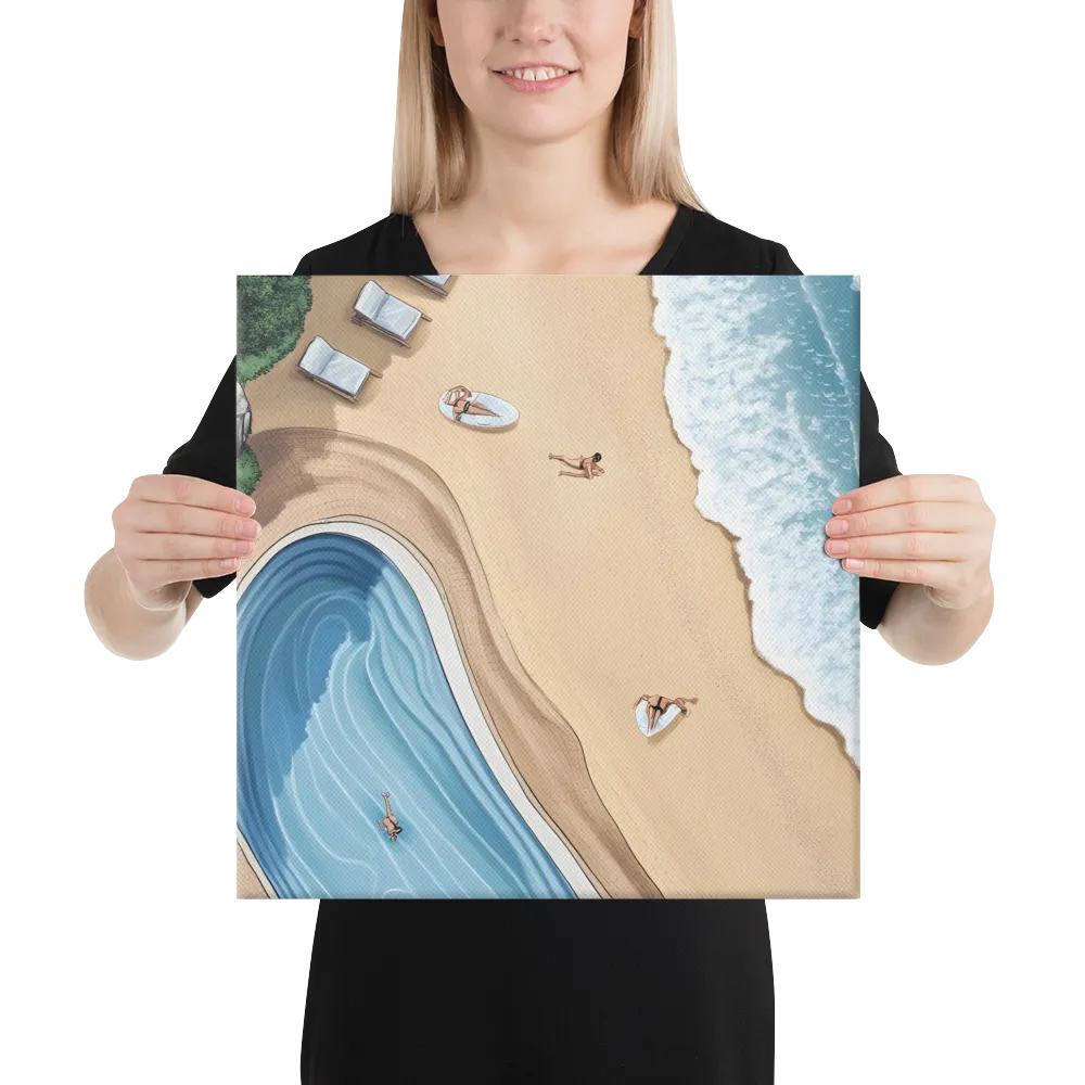 Serenity by the Shore | Canvas | 16″×16″