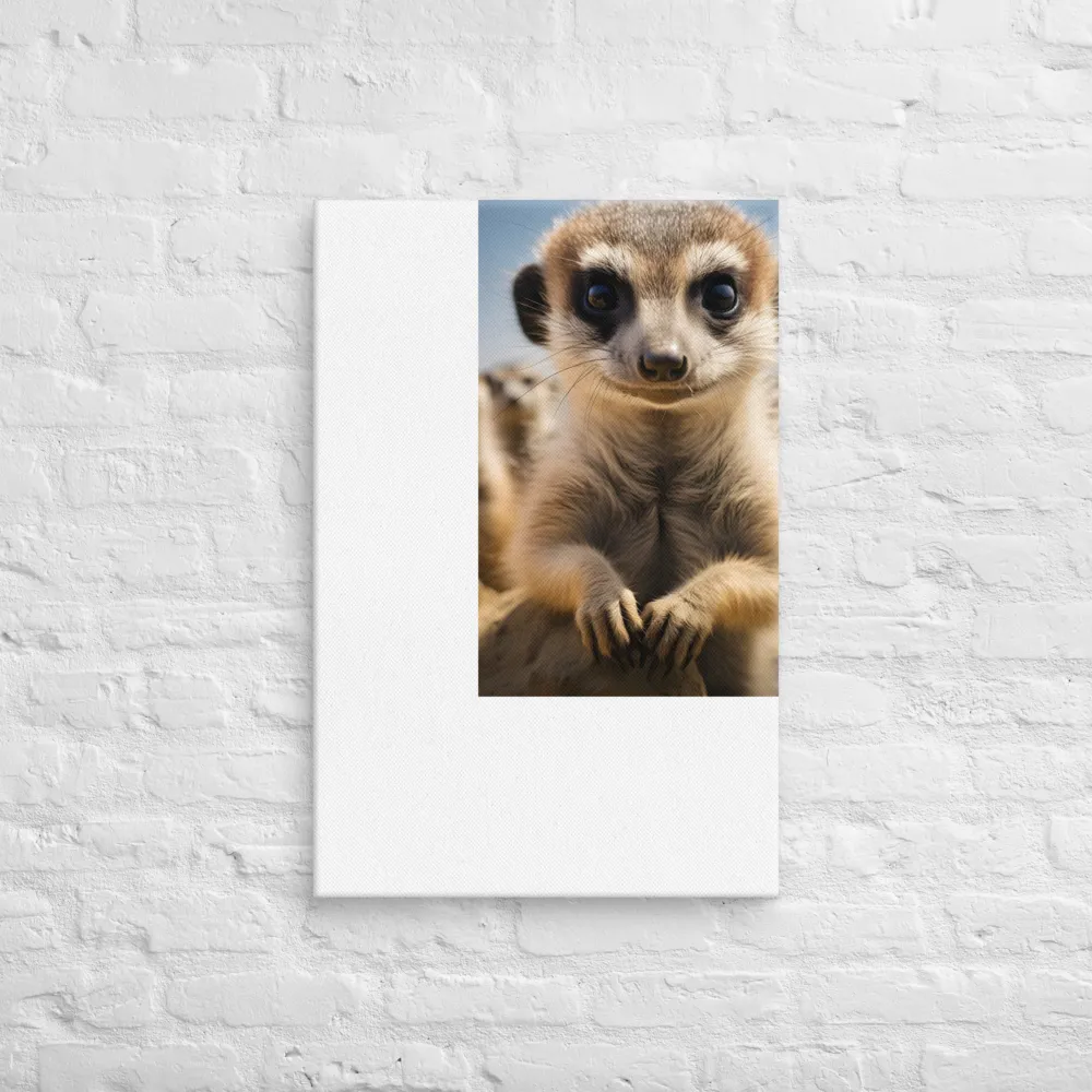 Curious Stance: The Meerkat's Gaze | Art Print