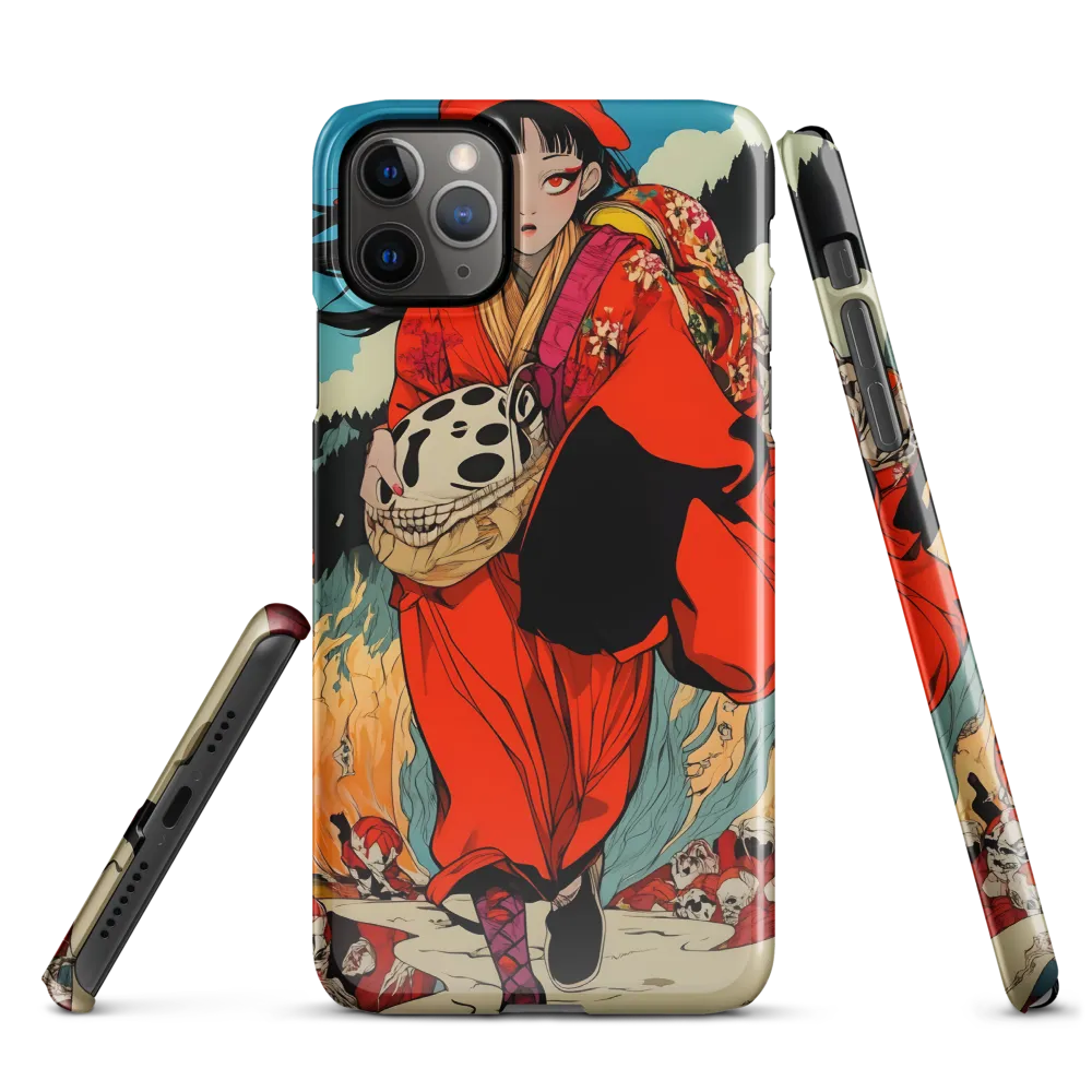 The Girl in Flames | Phone Case |  11 Pro Max | Snap Case | Glossy