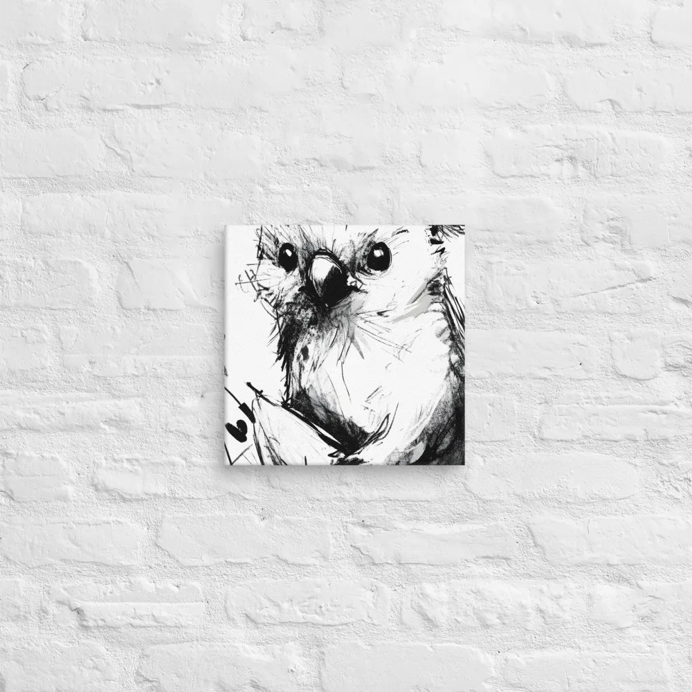 Whimsical Koala in Ink | Canvas | 12″×12″
