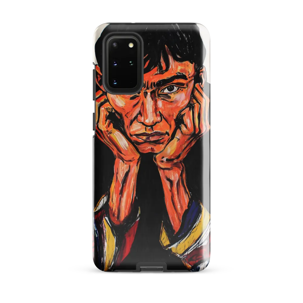 Contemplative Intensity: An Expressionist Portrait