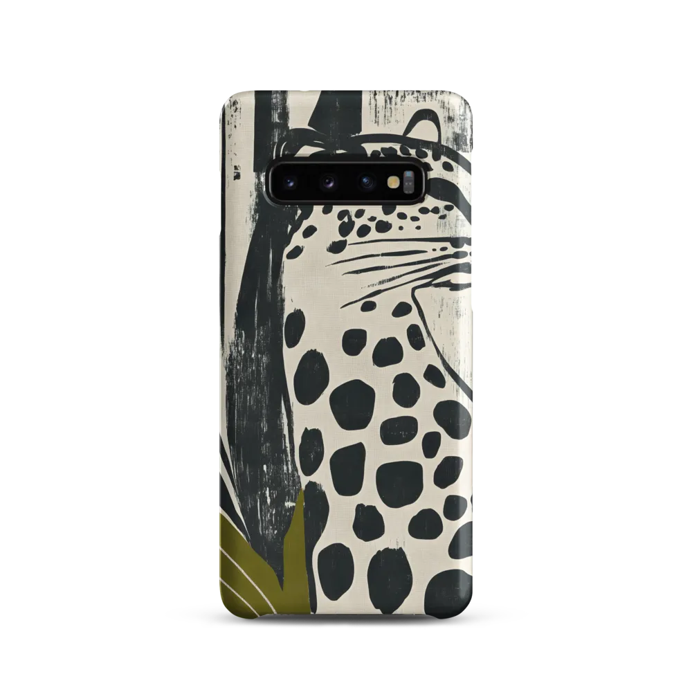 Leopard in Silhouette: A Modern Appeal | Phone Case |  S10 | Snap Case | Matte