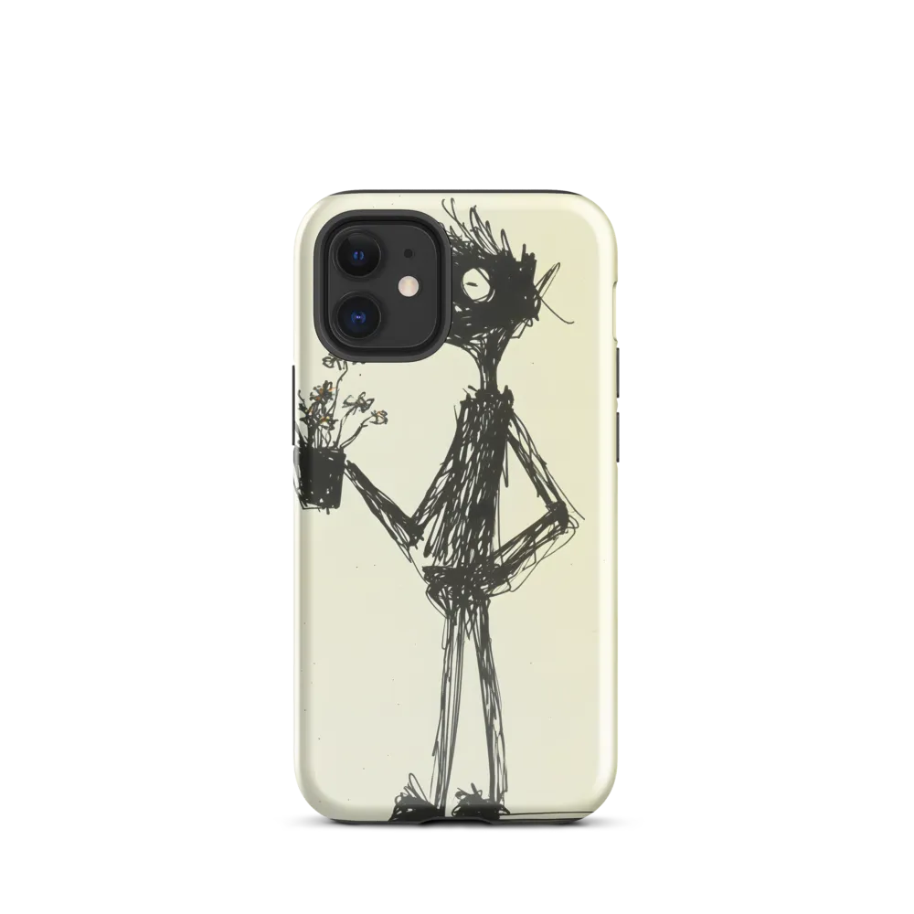 Whimsical Figure with Flowers