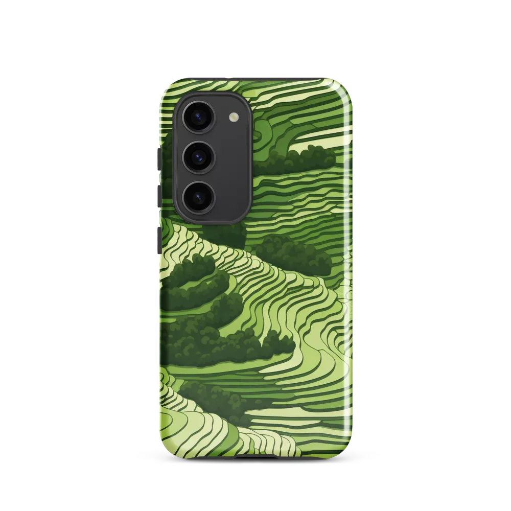 Waves of Green: An Abstract Landscape