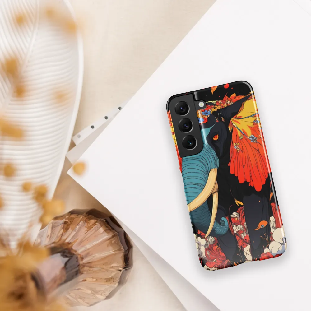 Majesty of the Floral Elephant | Phone Case |  S22 | Snap Case | Glossy