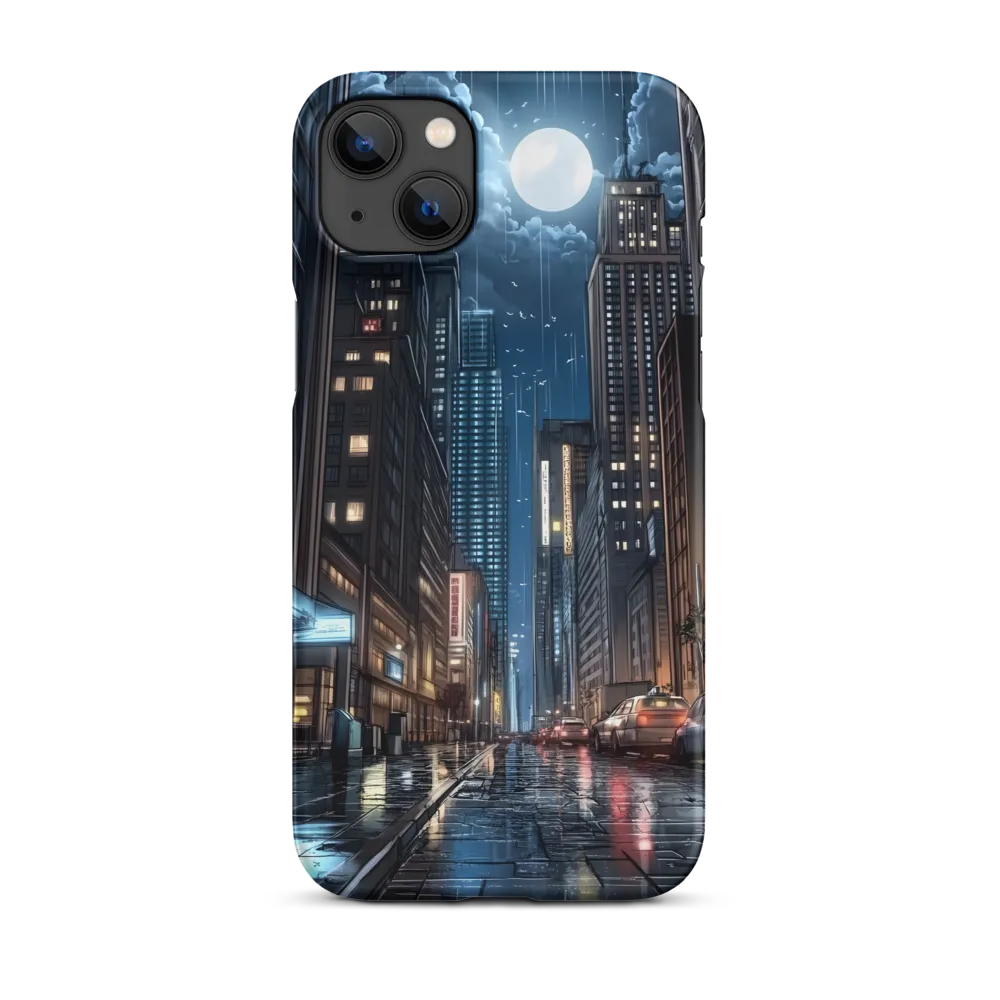 Moonlit Urban Serenity | Phone Case |  14 Plus | Snap Case | Matte