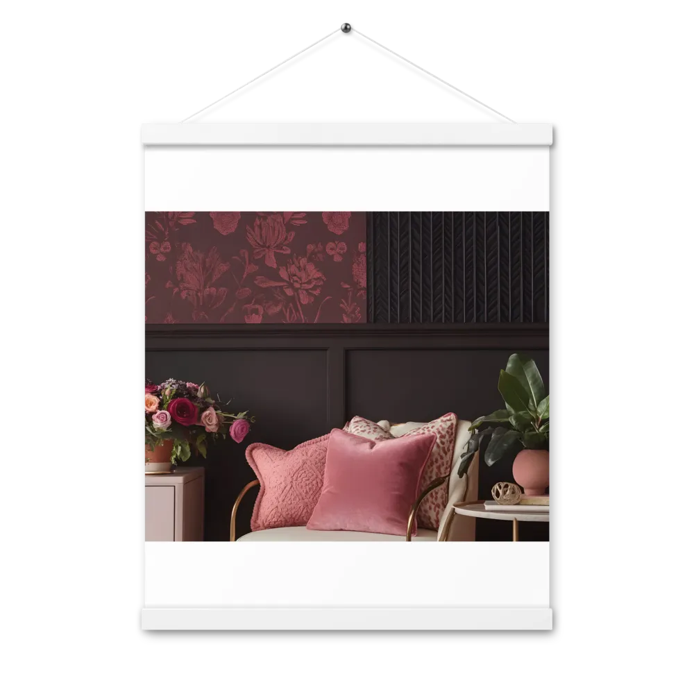 Elegance in Contrast: A Modern Interior Design | Poster With White Wood Hanger | 16″×20″
