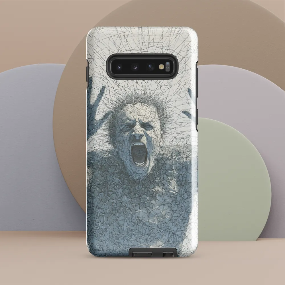 Breaking Free: An Expression of Anguish | Phone Case |  S10 Plus | Tough Case | Glossy