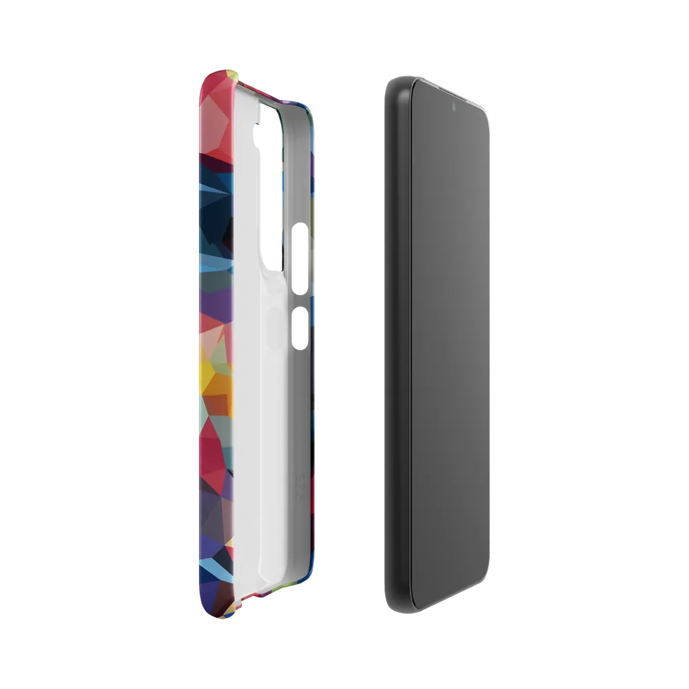 Playful Geometry: The Bear's Face | Phone Case |  S22 | Snap Case | Matte