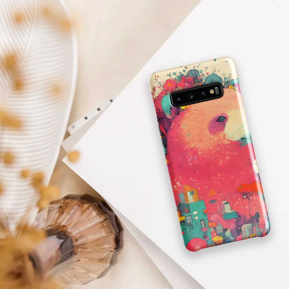 Whimsical Bear Blossom | Phone Case |  S10 Plus | Snap Case | Glossy