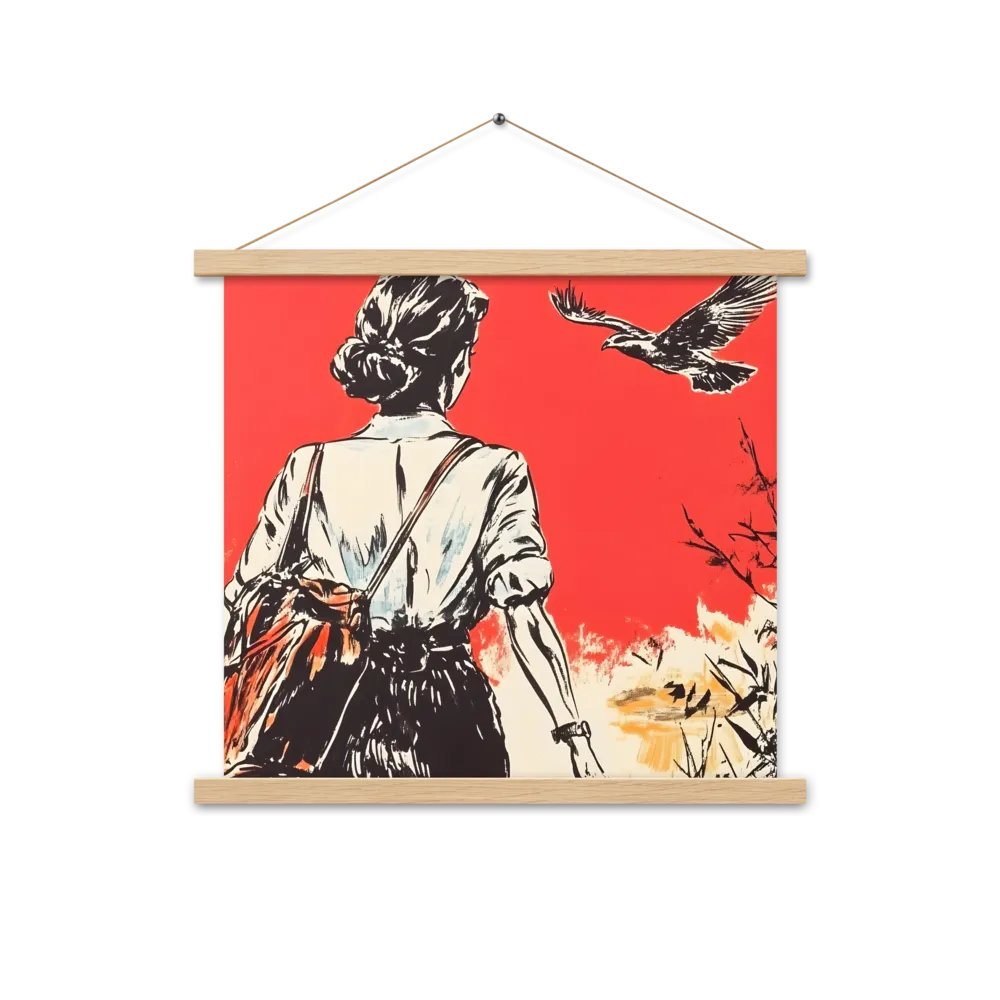 Journey Beyond the Horizon | Poster With Oak Wood Hanger | 18″×18″