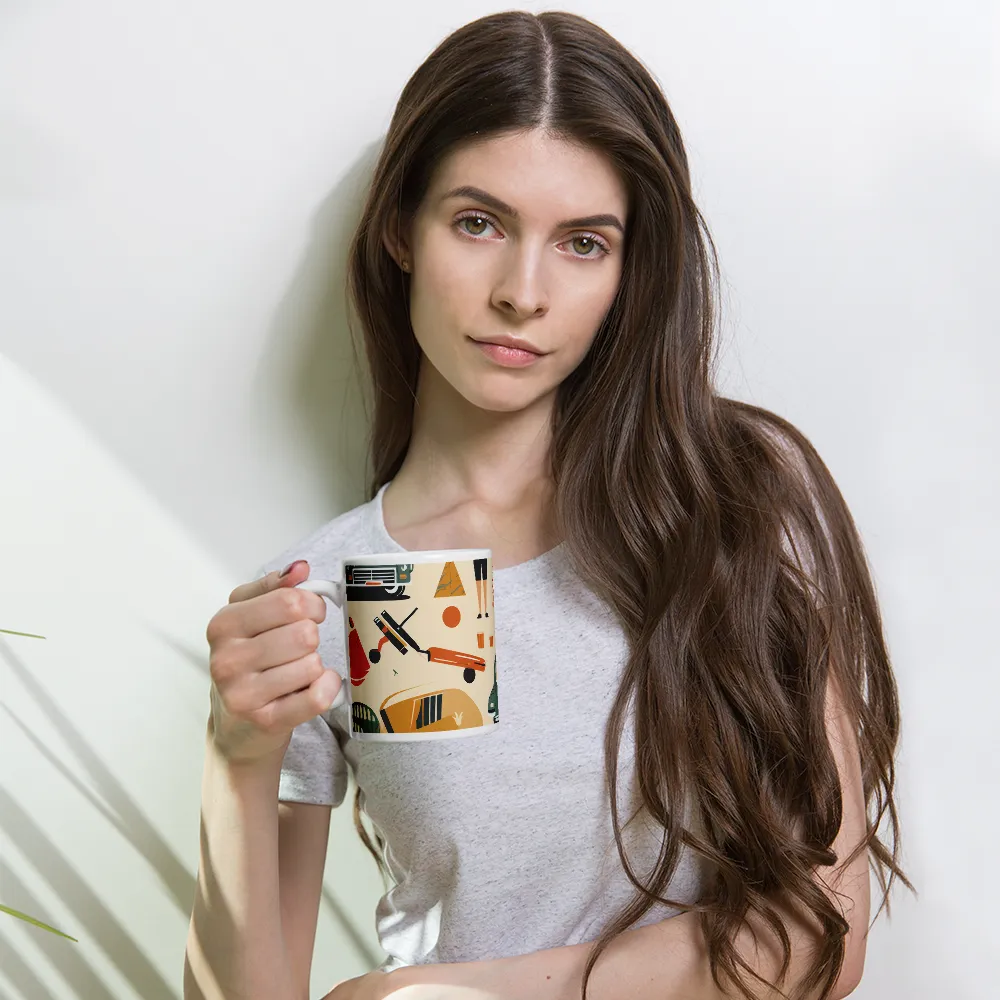 Retro Playfulness | Mug with White inside | 11 oz