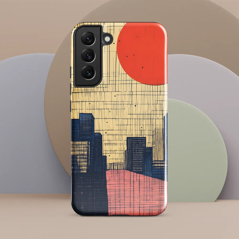 Urban Echoes: A Minimalist Cityscape