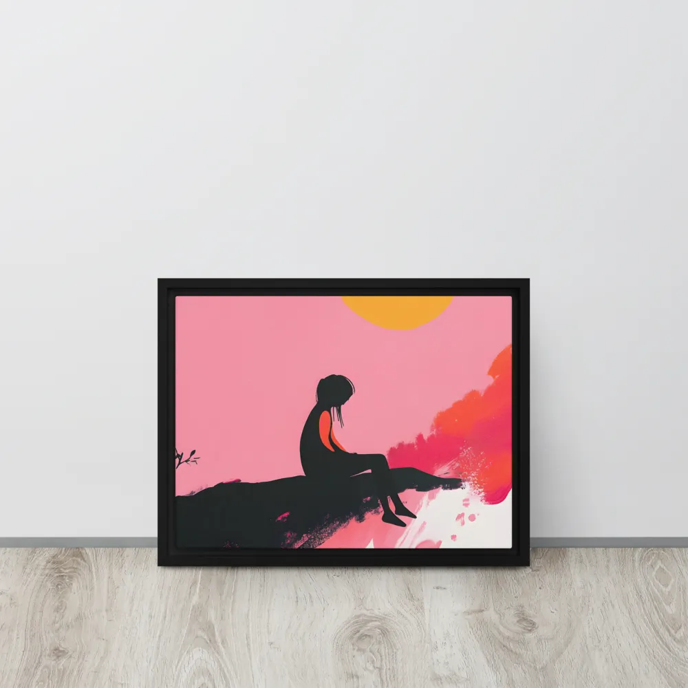Whispers of the Sun | Canvas with Black Frame | 12″×16″