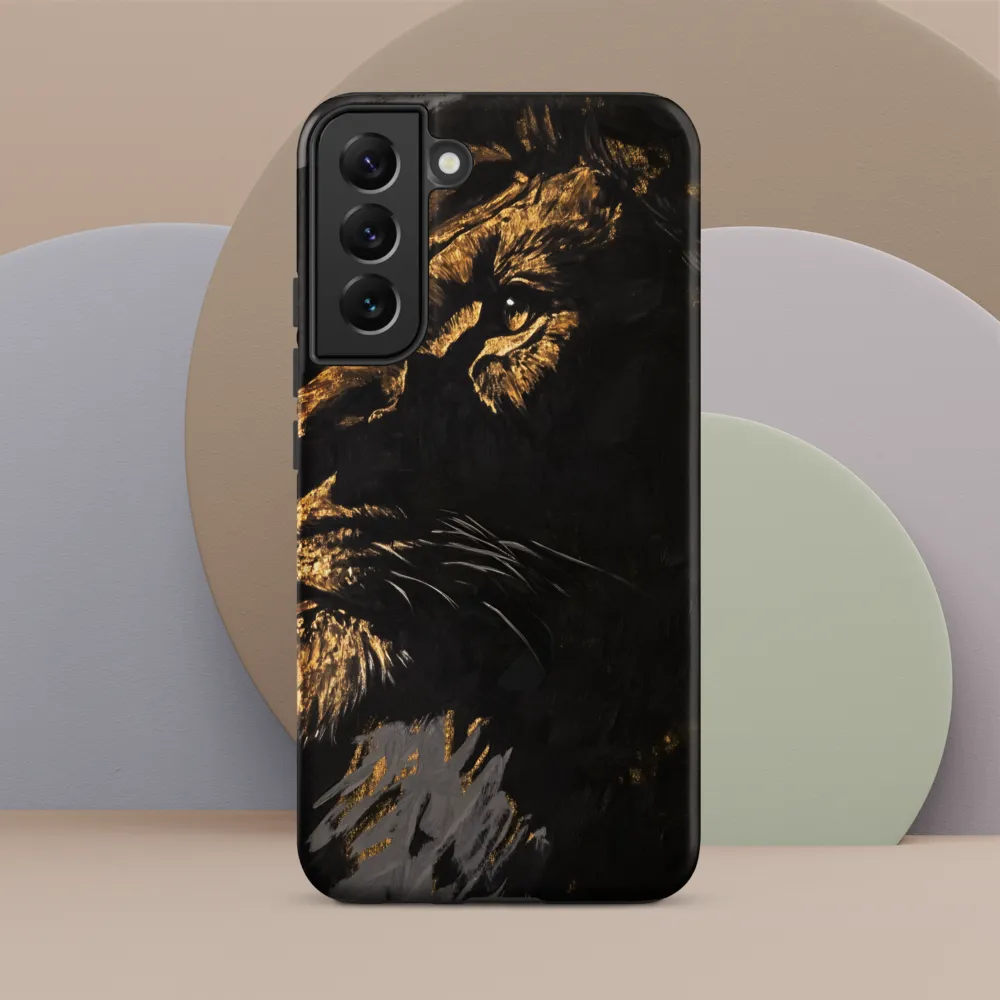 Majestic Gaze: The Golden Lion