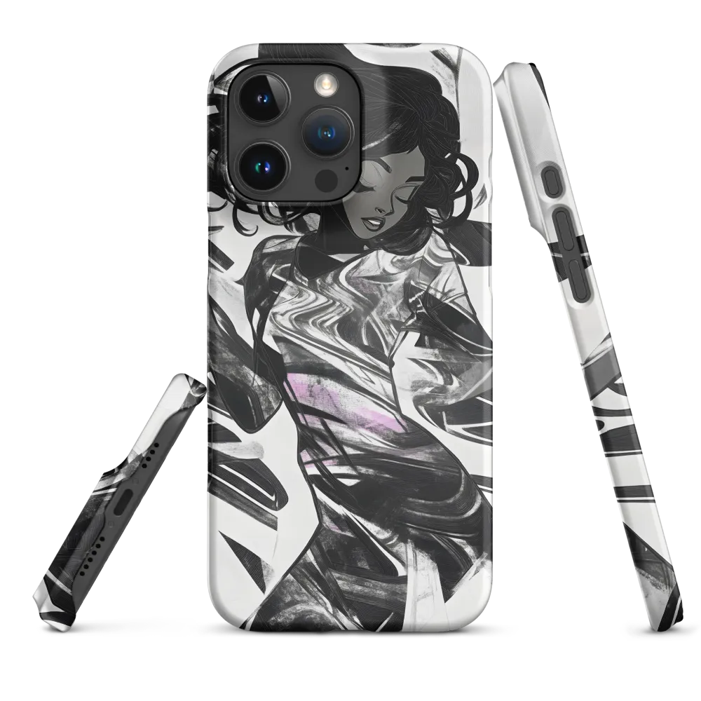 Fluid Grace: The Dance of Shadows | Phone Case |  16 Pro Max | Snap Case | Matte