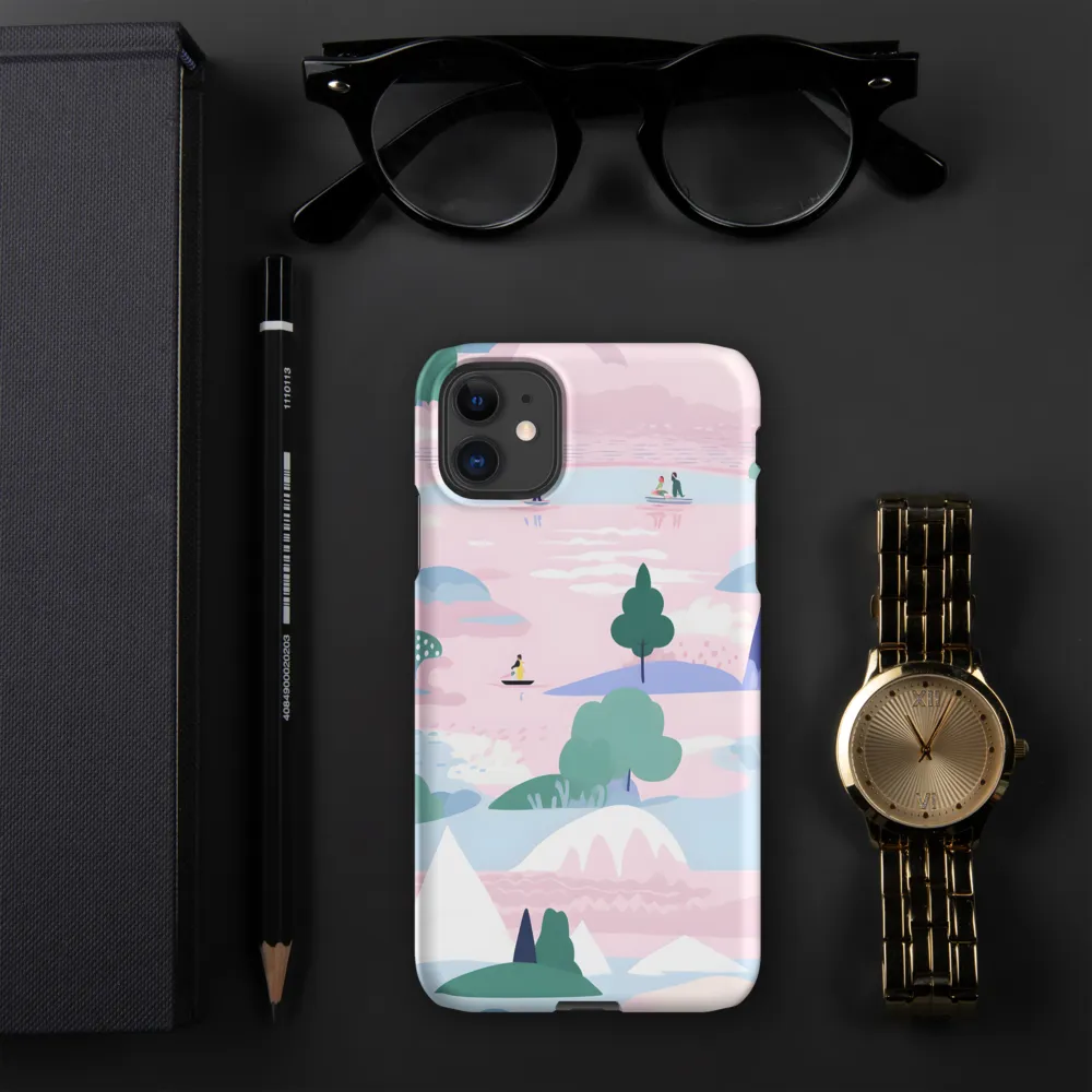 Whimsical Reflections: A Journey Through Landscapes | Phone Case |  11 | Snap Case | Matte