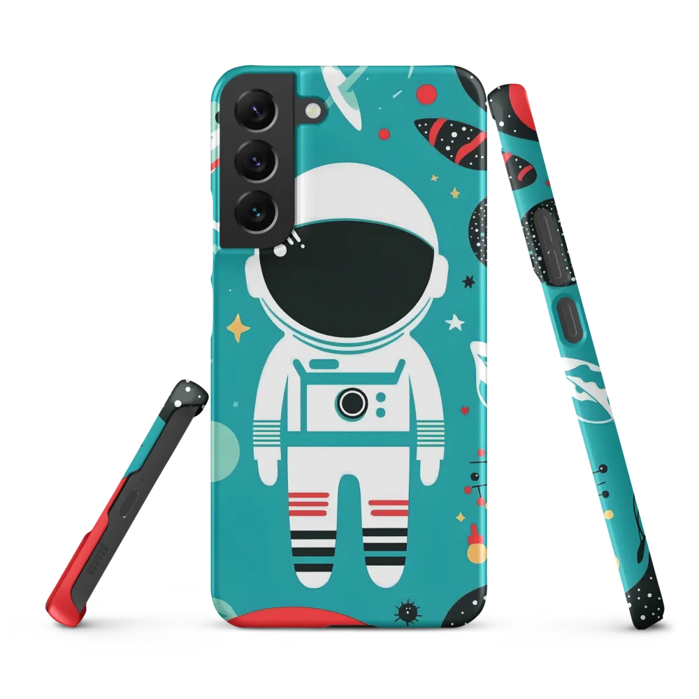 Whimsical Astronaut in Cosmic Wonderland