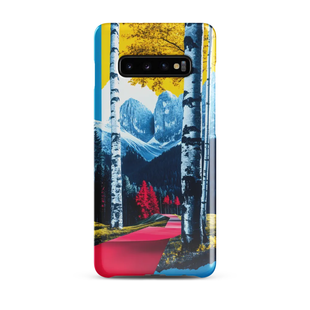 Vibrant Pathways in a Surreal Landscape | Phone Case |  S10 Plus | Snap Case | Glossy