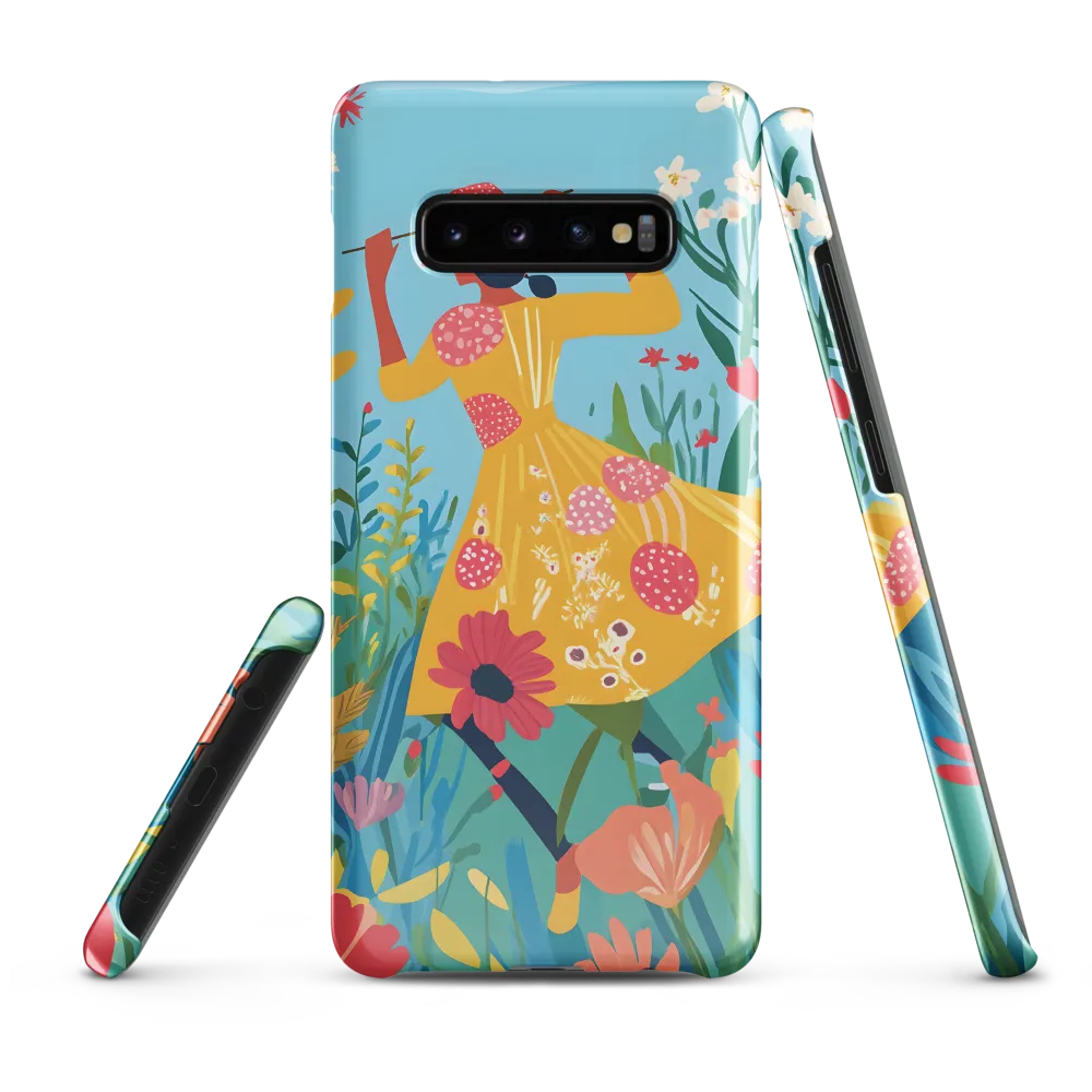 Dancing Among Blossoms | Phone Case |  S10 Plus | Snap Case | Glossy