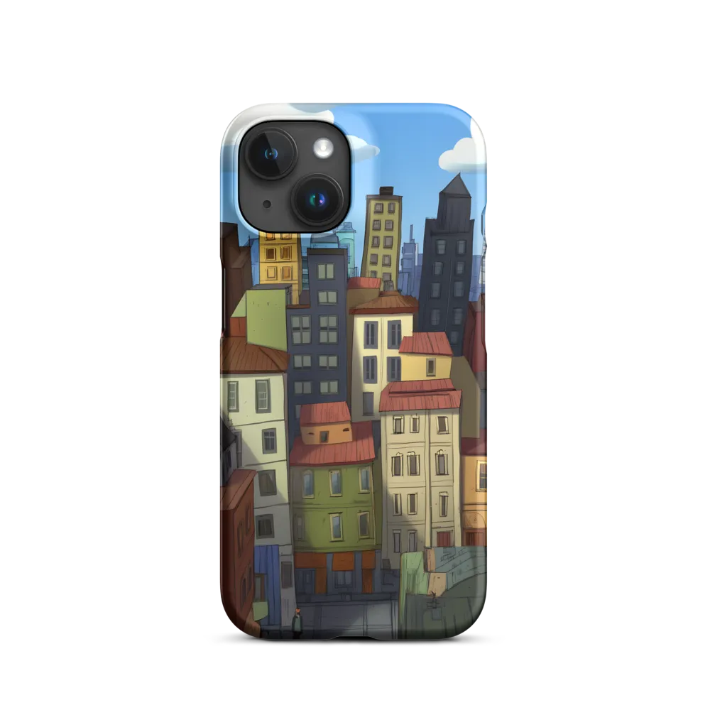 Urban Symphony: A Colorful Cityscape | Phone Case |  15 | Snap Case | Matte