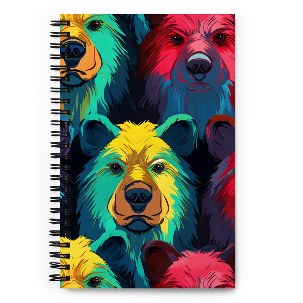 The Colorful Essence of Bears | Spiral Notebook