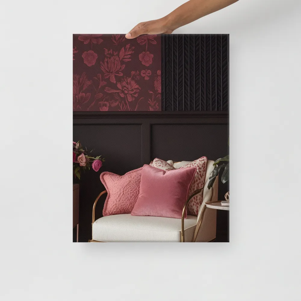 Elegance in Contrast: A Modern Interior Design | Canvas | 18″×24″