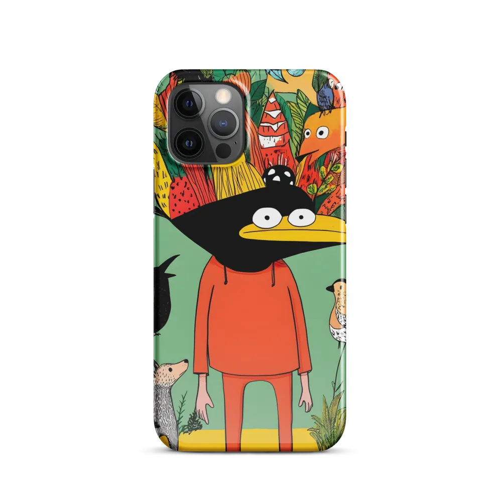 Whimsical Encounter in a Colorful Jungle