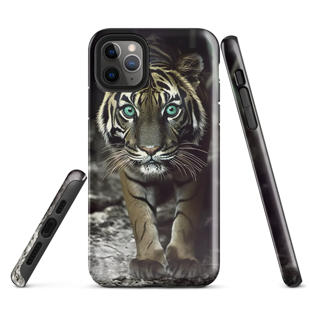 Majestic Gaze: The Tiger's Presence | Phone Case |  11 Pro Max | Tough Case | Glossy