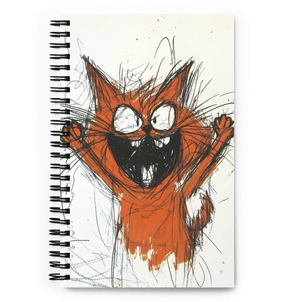 Joyful Cat Creation | Spiral Notebook