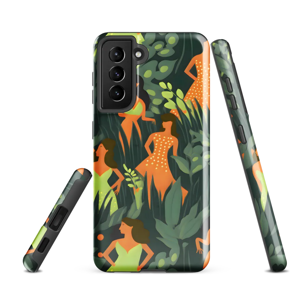 Playful Harmony in Patterns | Phone Case |  S21 FE | Tough Case | Glossy